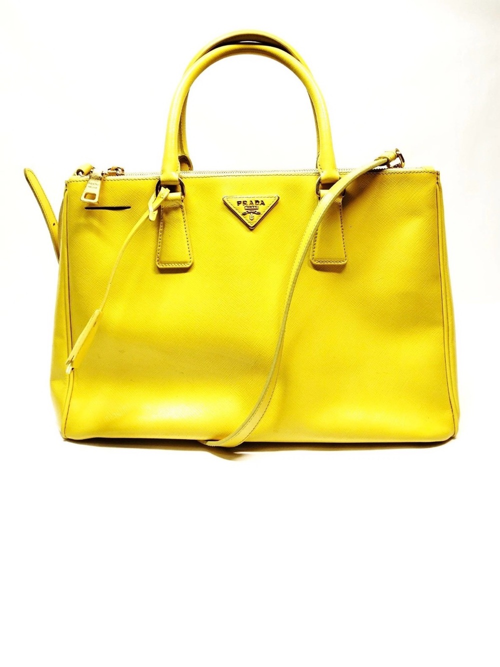 Prada Saffiano Double Zip Tote